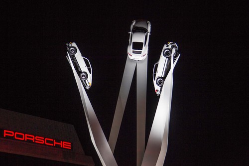 Porsche-Skulptur „Inspiration 911“.