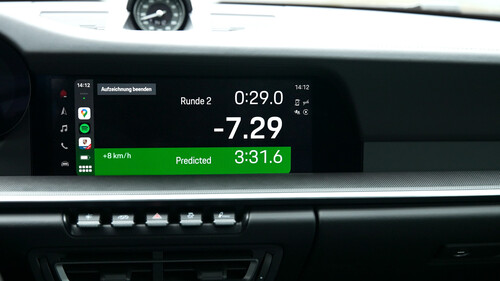 „Porsche Track Precision“-App via Apple Carplay im PCM 6.0.