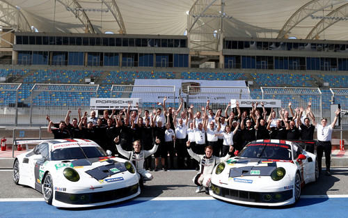 Posche Motorsport in der Saison 2014: Porsche 911 RSR, Porsche AG Team Manthey.