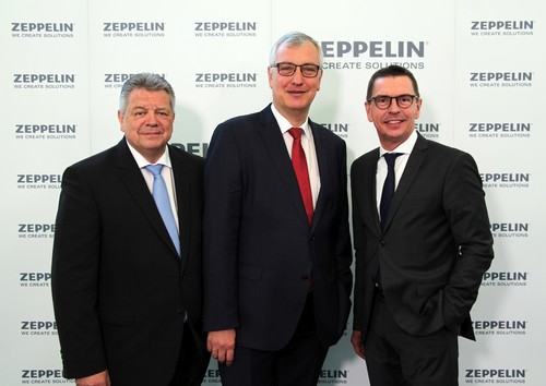 Präsentierten die Bilanz von Zeppelin (von links): Michael Heidemann, stellvertretender Vorsitzender der Geschäftsführung, vorsitzender Geschäfsführer Peter Gerstmann und Finanzchef Christian Dummler.