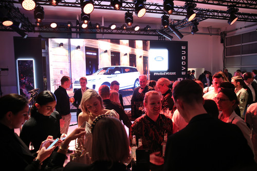 Premierenfeier für den Range Rover Evoque in Berlin.