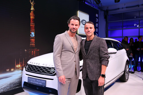 Premierenfeier für den Range Rover Evoque in Berlin: Stephan Luca (l.) und Kostja Ullmann. 