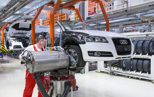 Produktion bei Audi Hungaria.