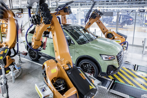 Produktion bei Audi in Ingolstadt.