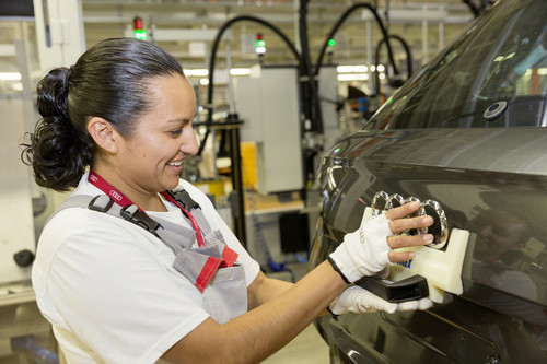 Produktion bei Audi in Mexiko.