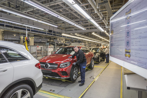 Produktion der C-Klasse und des GLC im Mercedes-Benz-Werk Bremen.