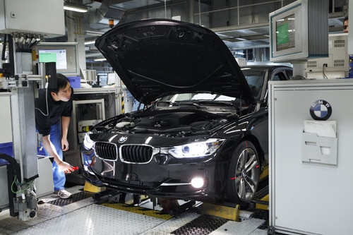 Produktion des BMW 3er.