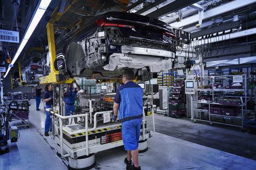 Produktion des BMW 7er im Werk Dingolfing. 