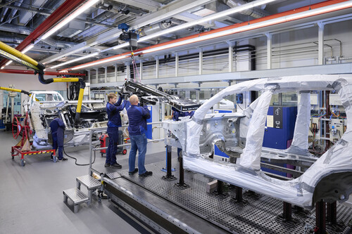 Produktion des BMW iX5 Hydrogen.