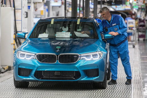 Produktion des BMW M5 im Werk Dingolfing.