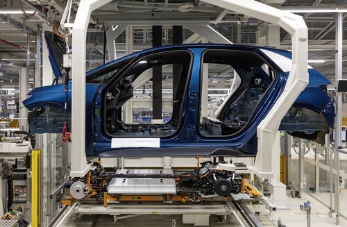 Produktion des Cupra Born im VW-Werk Zwickau.
