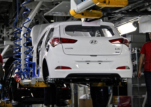 Produktion des Hyundai i20.