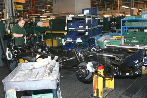 Produktion des Land Rover Defender in Solihull.