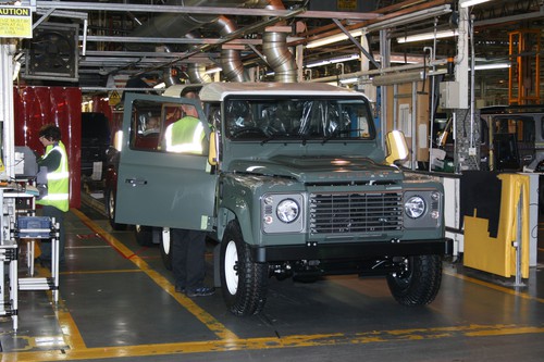Produktion des Land Rover Defender in Solihull: Das Ende der Montagelinie.