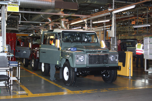 Produktion des Land Rover Defender in Solihull: Das Ende der Montagelinie.