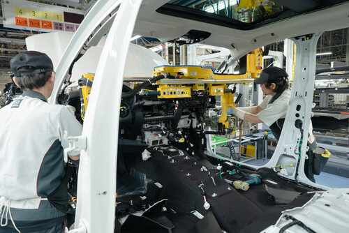 Produktion des Mazda CX-60 im Werk Hofu.