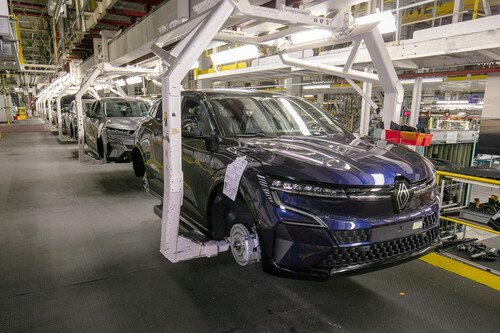 Produktion des Mégane E-Tech Electric im Renault-Werk Douai. 