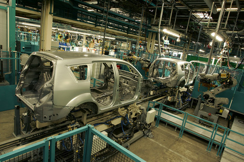 Produktion des Mitsubishi Outlander im niederländischen Werk Born.