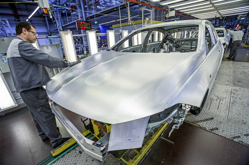 Produktion des Opel Insignia Grand Sport im Werk Rüsselheim.