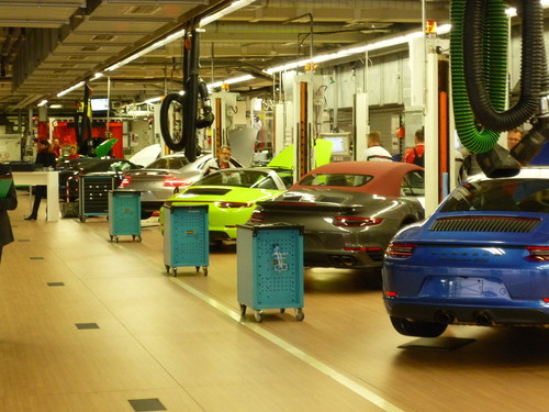 Produktion des Porsche 911.