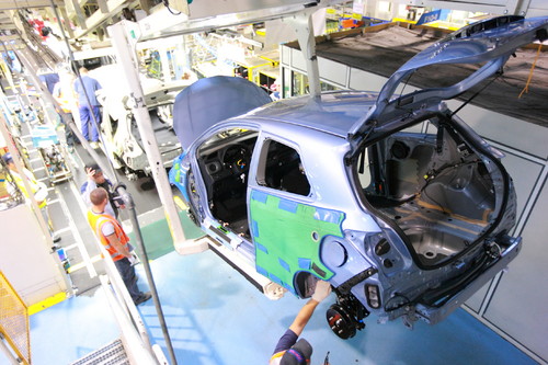 Produktion des Toyota Yaris.