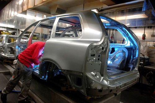 Produktion des Volvo XC90 im Werk Torslanda.