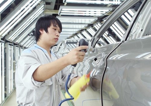 Produktion im BMW-Brilliance-Werk Dadong in Shengyang.