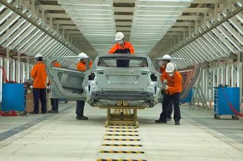 Produktion im Volvo-Werk in Chengdu.