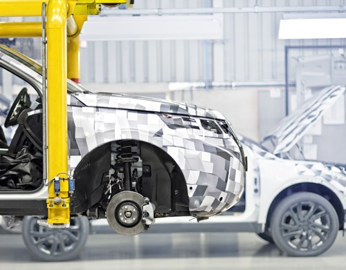 Produktion von Prototypen des Land Rover Discovery Sport.