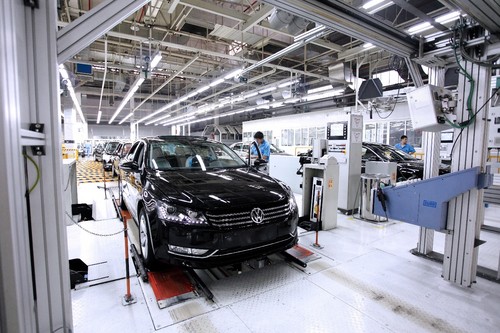 Produktion von Shanghai-Volkswagen (SVW).