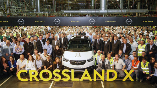 Produktionsstart: Der erste Opel Crossland X.