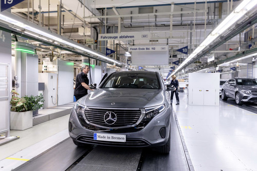 Produktionsstart des Mercedes-Benz EQC im Werk Bremen.