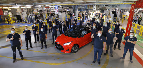 Produktionsstart des Toyota Yaris im Werk Valenciennes.