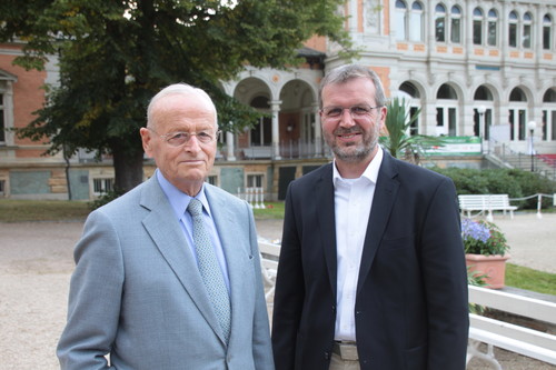 Prof. Dr. Carl H. Hahn (li.) und Gerhard Künne.