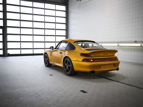 „Project Gold“: Porsche hat als Einzelstück noch einmal einen 911 Turbo (Typ 993) mit luftgekühltem Motor gebaut.