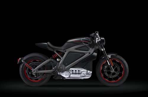 Prototyp einer Elektro-Harley-Davidson. 