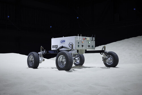 Prototyp eines Mond-Rovers von Nissan.