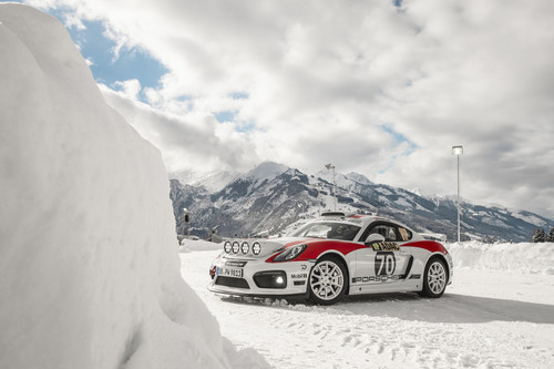 Rallye-Konzeptstudie Porsche Cayman GT4 Clubsport für die FIA-R-GT-Kategorie.