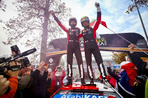 Rallye-Weltmeister 2021: Sébastien Ogier (r.) und Julien Ingrassia.
 