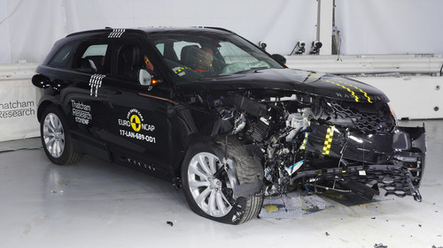 Range Rover Velar im Euro-NCAP-Crashtest.