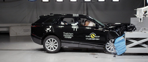 Range Rover Velar im Euro-NCAP-Crashtest.