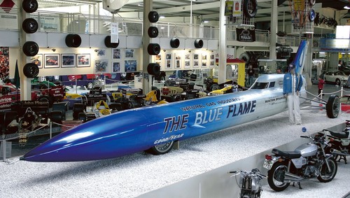 Rekordfahrzeug Blue Flame: 1001,667 km/h (1970).