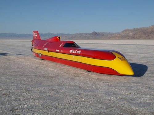 Rekordfahrzeug: Spirit of Rett Streamliner, 666,776 km/h (2010).
