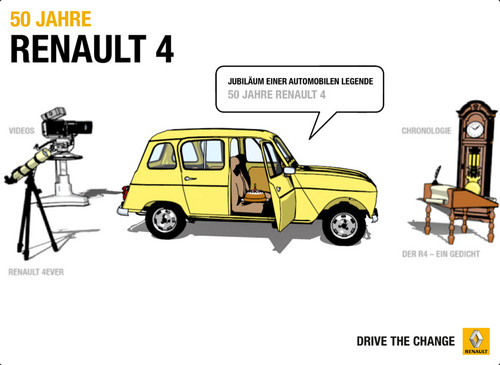 Renault 4, App, 50 Jahre Renault 4.
