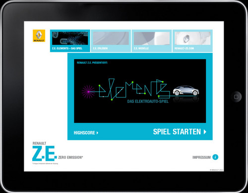 Renault bietet Z.E.-App.