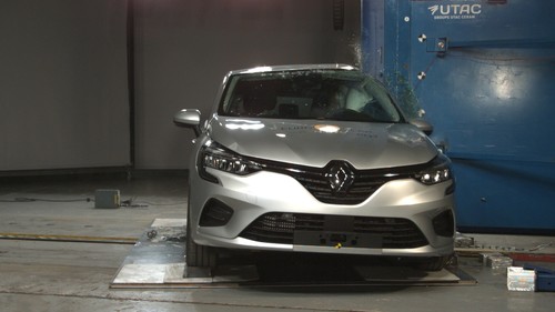 Renault Clio im Euro-NCAP-Crashtest.