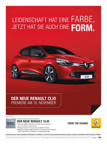 Renault feiert neuen Clio mit Werbekampagne.