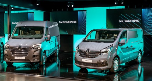 Renault hat in Paris die überabeiteten Modelle Trafic und Master vorgstellt. 