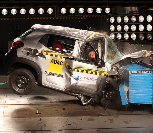 Renault Kwid I im Global-NCAP-Crashtest.