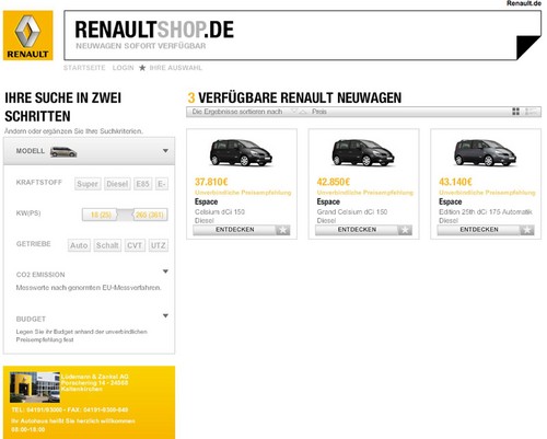 Renault-Neuwagenbörse.